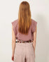 Sessùn orlando pleated sleeveless t-shirt marble rose